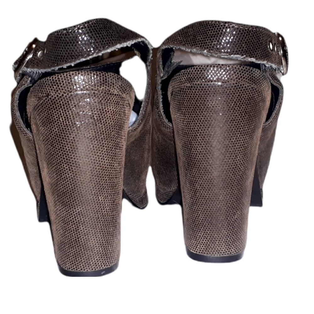 9 & Co. Slingback Booties Size 7M Brown - Picture 2 of 7